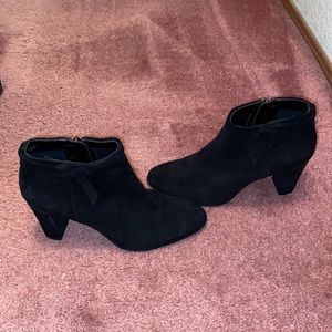 Bandolino Suede Bootie with Bow at Ankle